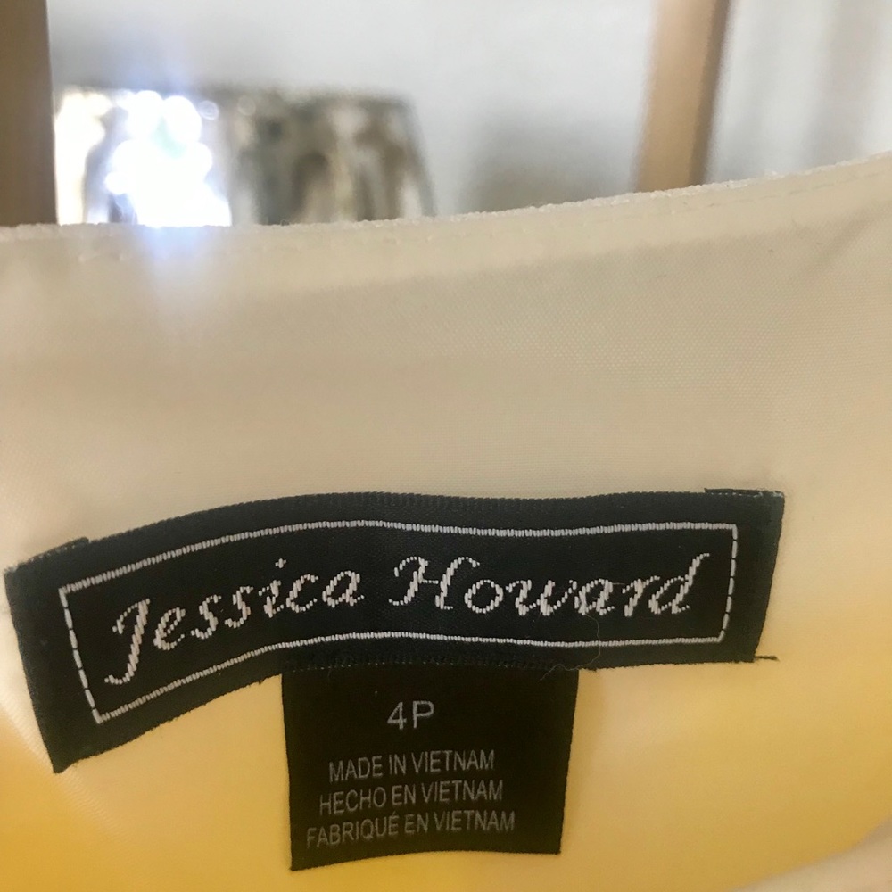 SOLD Jessica Howard Contrast Eyelet Fit & Flare Dress - Picture 2 of 8